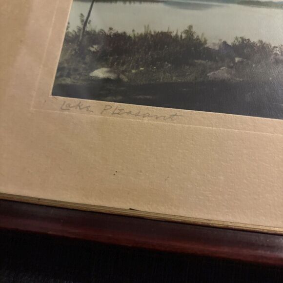 2 Vintage 1950s Framed Signed Arthur Tefft Photographs Lake Pleasant NY New York - Picture 5 of 10